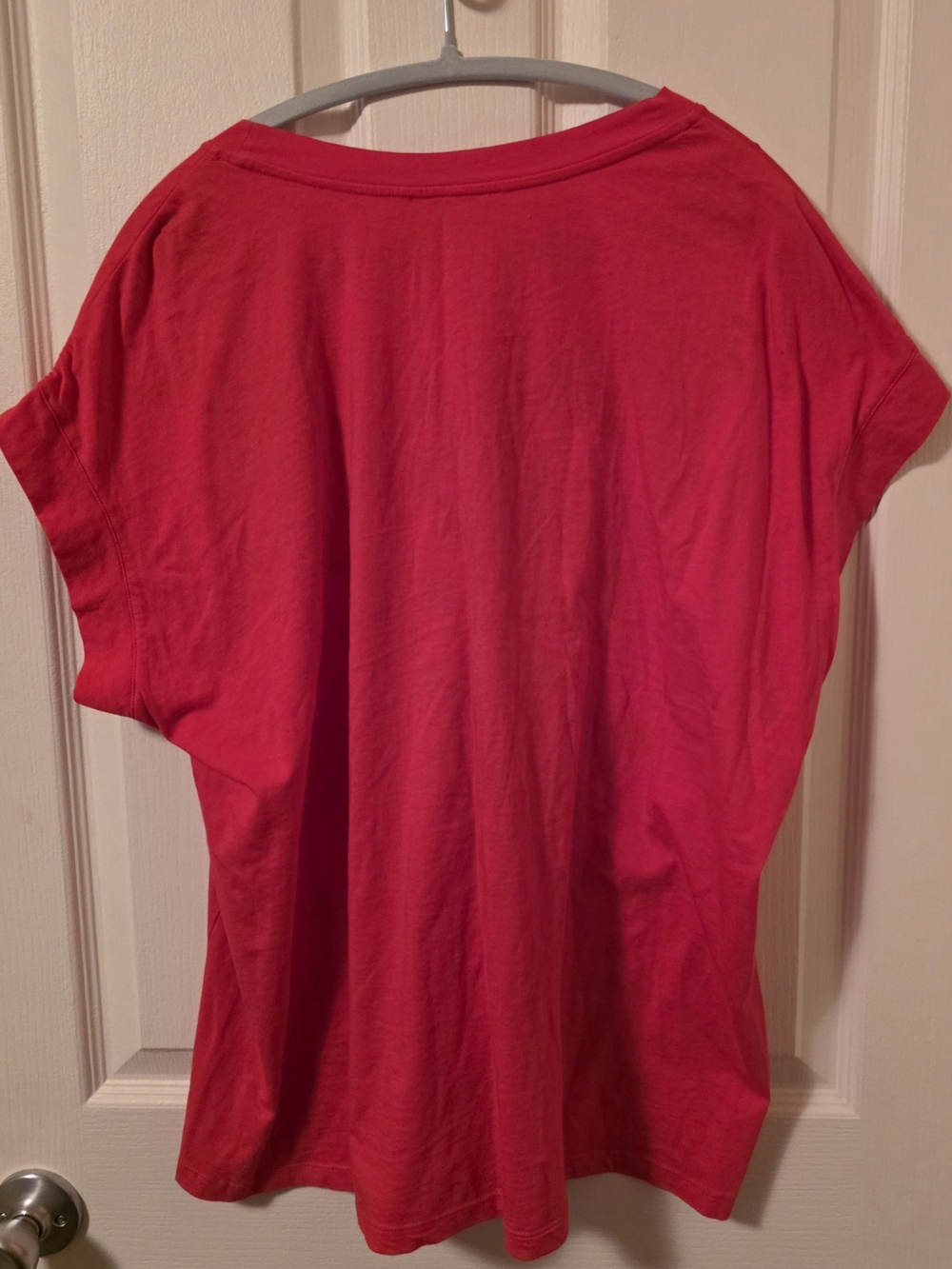 Johnny Was Bright Pink Embroidered Floral Tee - Picture 4 of 4